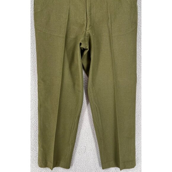VINTAGE MENS FIELD WOOL M-1951 COMBAT TROUSERS KOREA MEDUIM LONG ARMY PANT - Picture 3 of 9